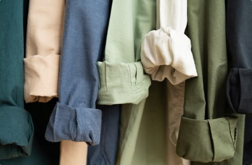 plusieurs manches de chemises